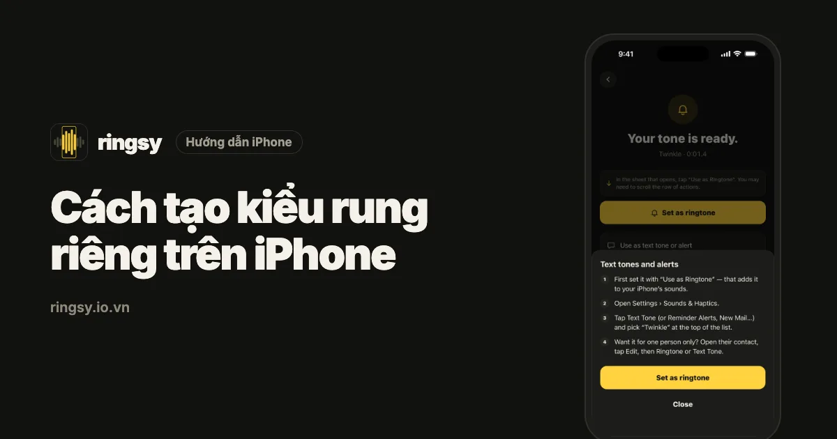 Ảnh bìa: cách tạo kiểu rung riêng trên iPhone