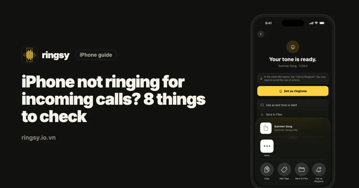 Cover: iPhone not ringing for incoming calls, 8 things to check