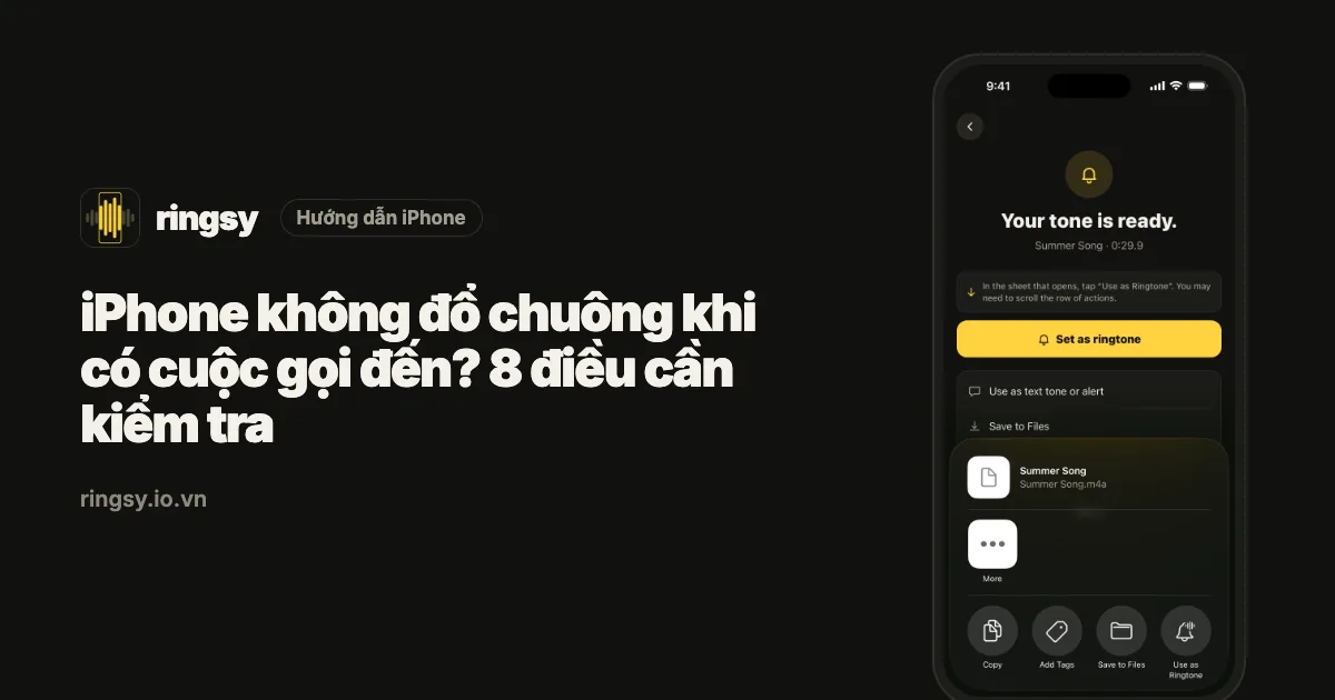 Ảnh bìa: iPhone không đổ chuông khi có cuộc gọi đến, 8 điều cần kiểm tra